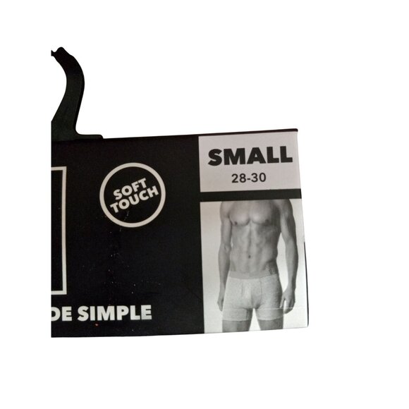 Mens S Boxer Briefs Waist Size 28-30 Pima Cotton Stretch Contour Pouch NEW - Picture 4 of 6